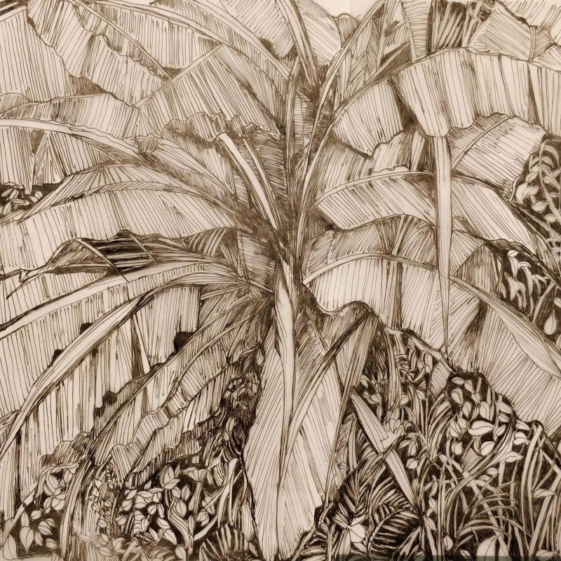 "Banana Palms"
Drawing
Ink on paper
21x28cm 
2021