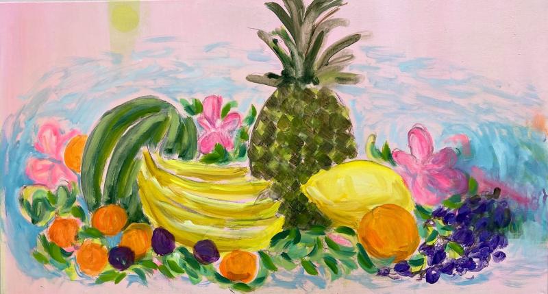 Tropical | 2024 | 60 x 110 | akryyli kankaalle
