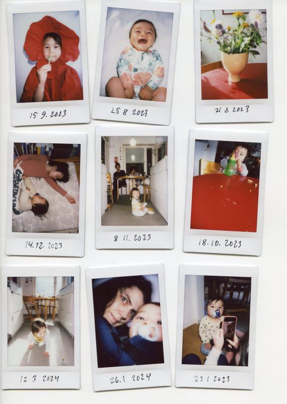 Familjeliv, Instax-bilder, work-in-Progress 2023-2024