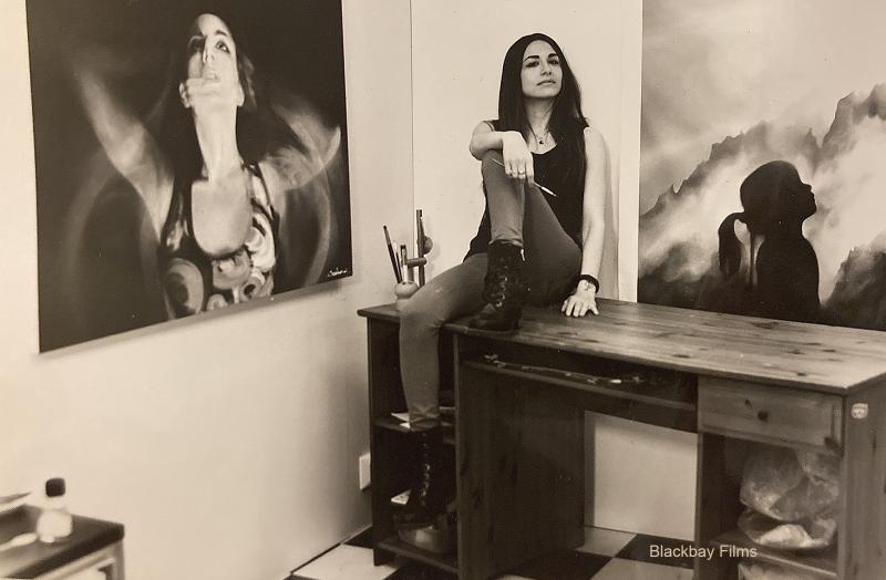 Serena Morina in her studio. ph credit: Blackbay Films