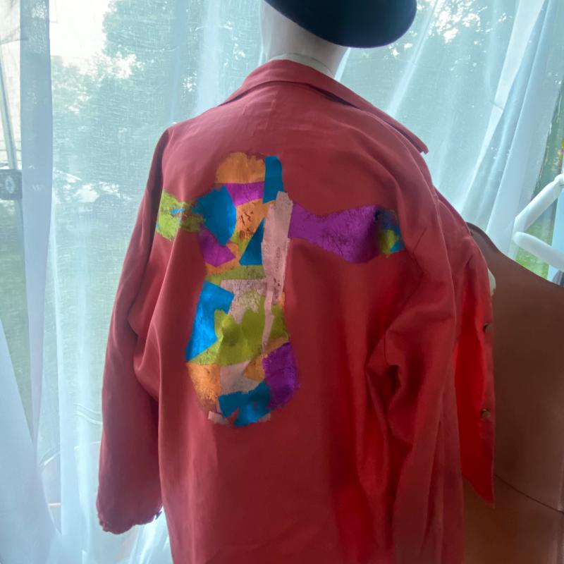 MOOshion coat, foil print 2023