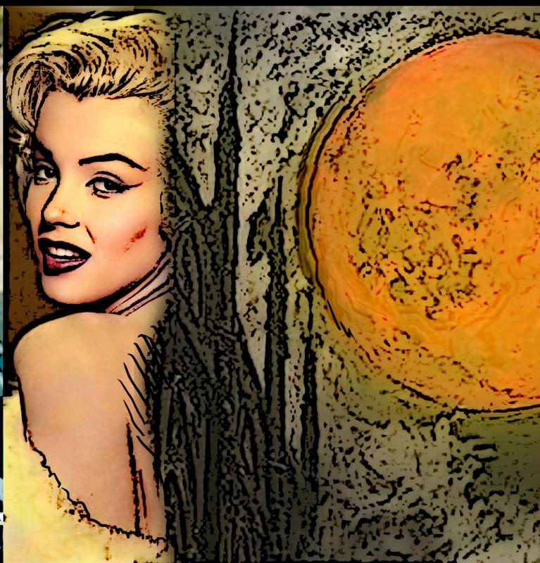 Marilyn Monroe, Digitaalinen piirustus, 2024