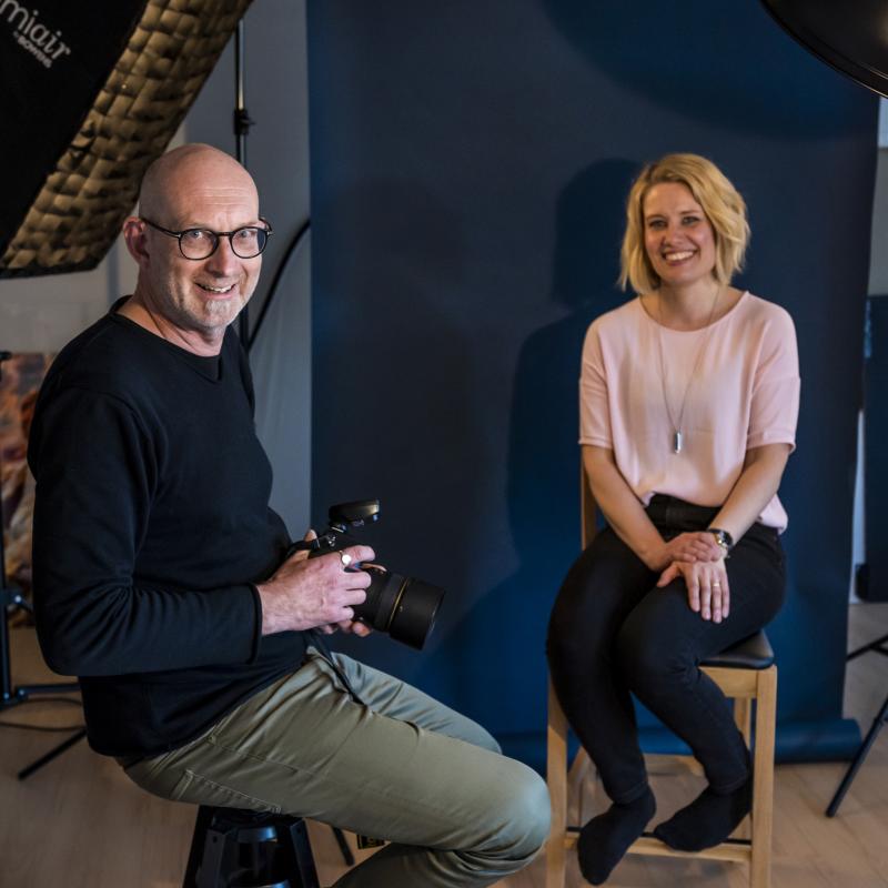 Från en fotografering i min studio