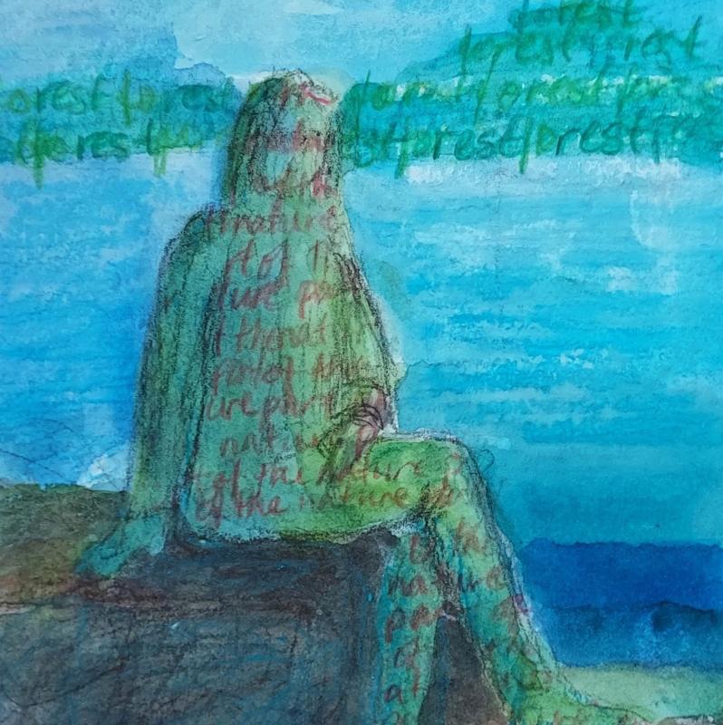 Lepohetki, sekatekniikka, 17x12