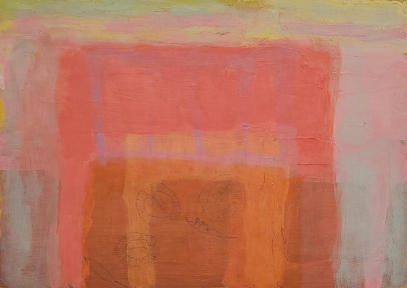 Heli Maristo: (Melkein) salainen kauneus, 2025, öljymaalaus, 29 x 41cm