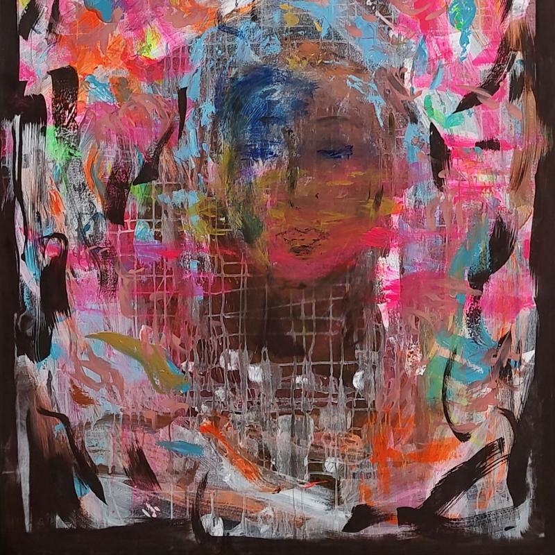 Susanna Maria Kivistö, Kuuntelee, muistaa, rakastaa, 2024, tempera ja akryyli kankaalle, 120x100, Susanna Maria Kivistö