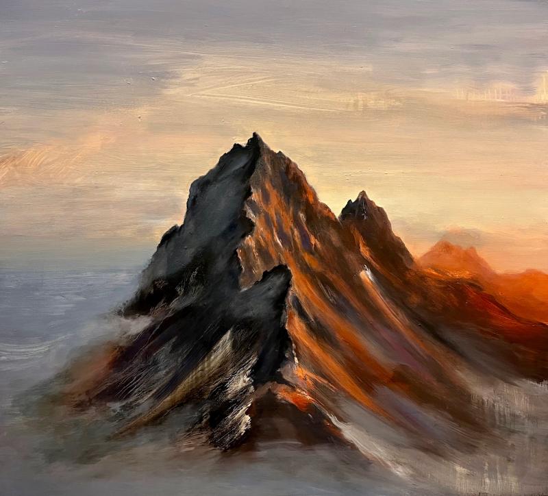 THE MAGNIFICENT 2024 110cm x 120cm acrylic and oil on canvas 