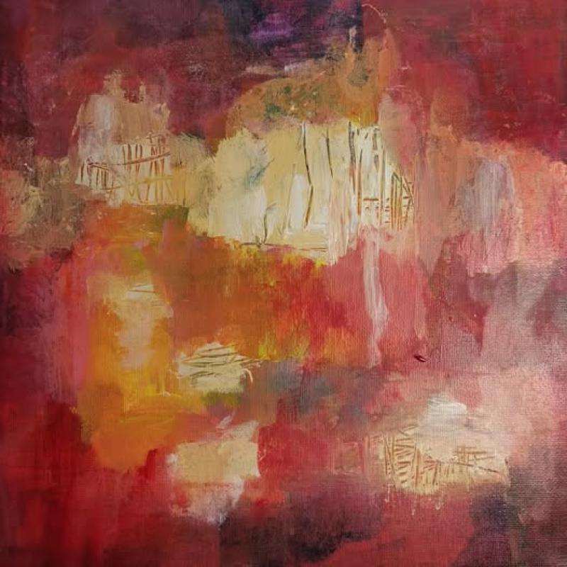 Pieni punainen. Akryyli 30 x 30 cm, 2024
