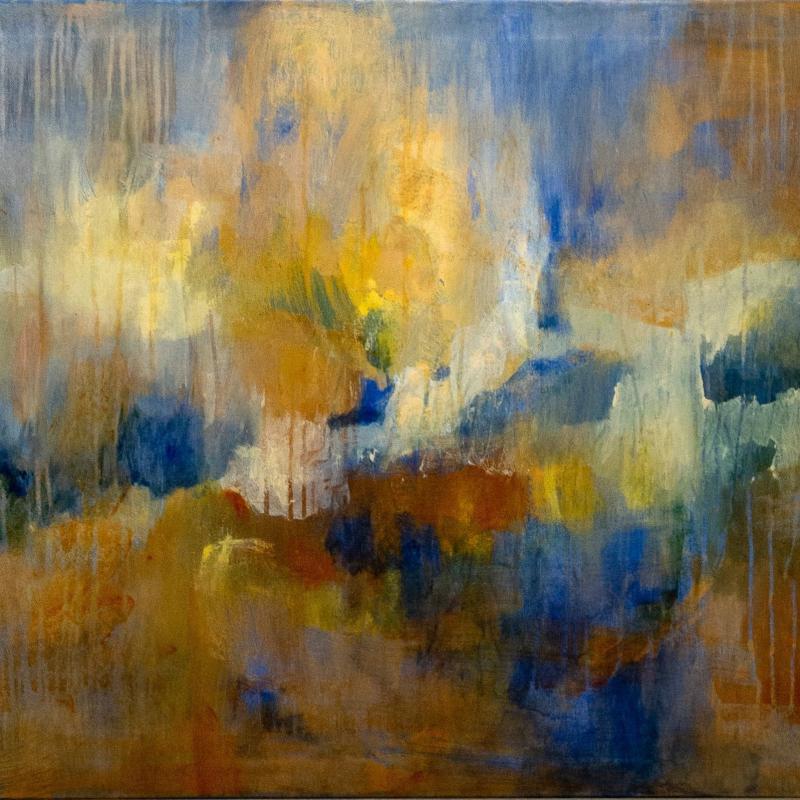 Pitkä tarina, akryyli 80 x100 cm, 2023
