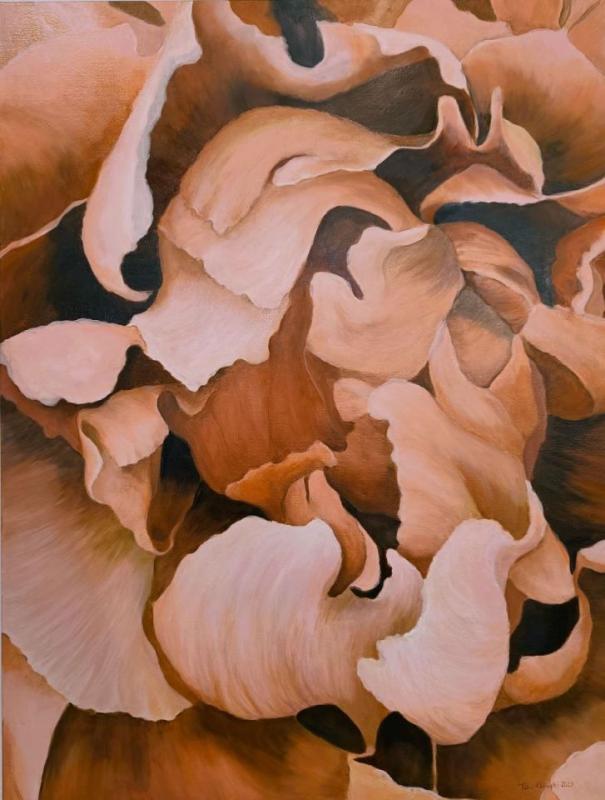 Kerrostumia, öljy kankaalle, 116x89, 2023