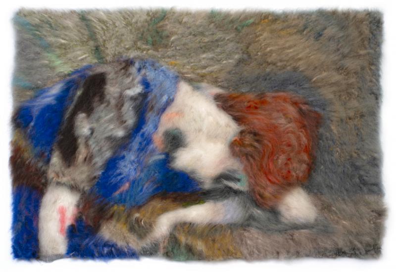 Pre-Raphaelite_Dream_II (2024)
käsintuftattu ryijy/ mohair, villa, silkki
92x128 cm
Photo: Anne Kinnunen