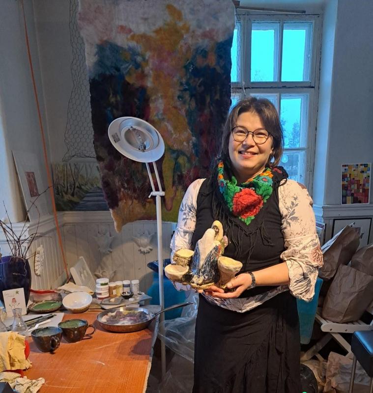 Jag i min atelje | Minä ateljeessani | Me in my atelier