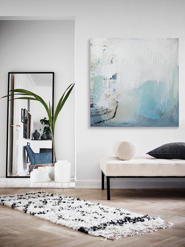  "COASTAL GEMS" • Acrylic, mixed media on linen canvas • 100H x 100W cm