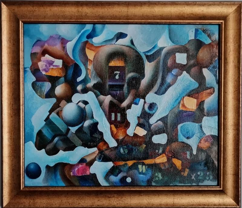 Samsara 7, 55x46cm, oil on canvas, 2023
