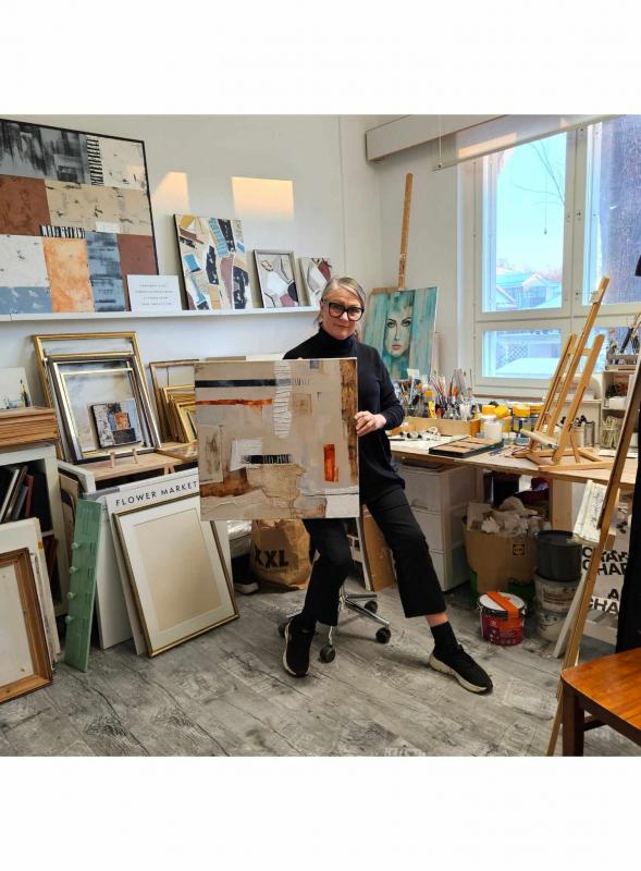Me in my studio at STUDIO 7
