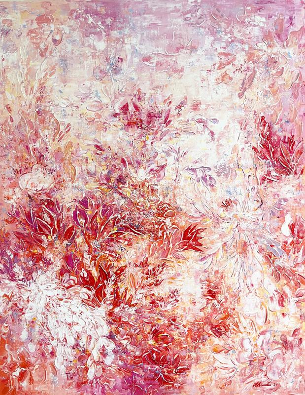 "Too Funky", Heidi Heinonen, Akryyli kankaalle, 115x90, 2024, kuvaaja Heidi Heinonen.