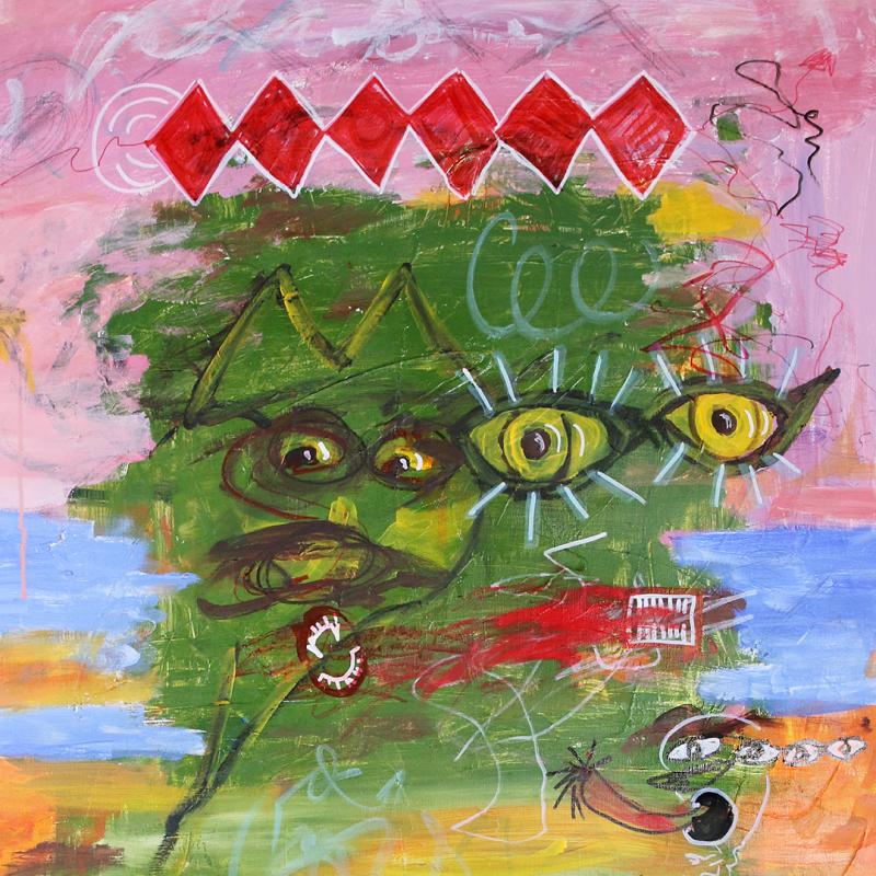 Head but no tail, mixed media on canvas, 120*90cm, 2025
