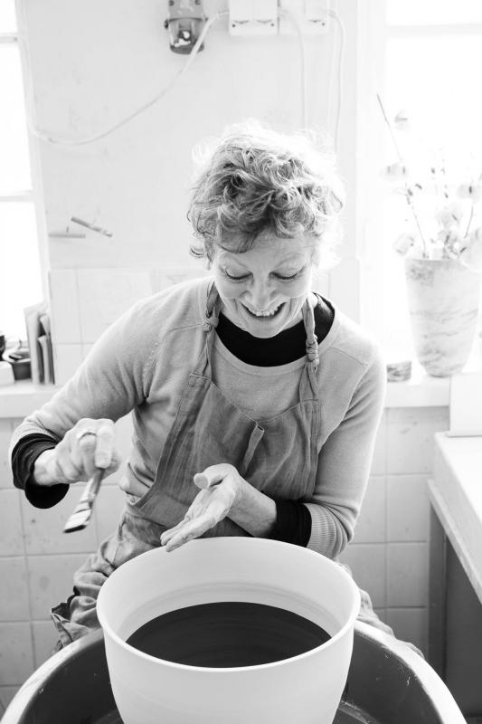 Judy at work. Photographer Tiina Tahvavainen