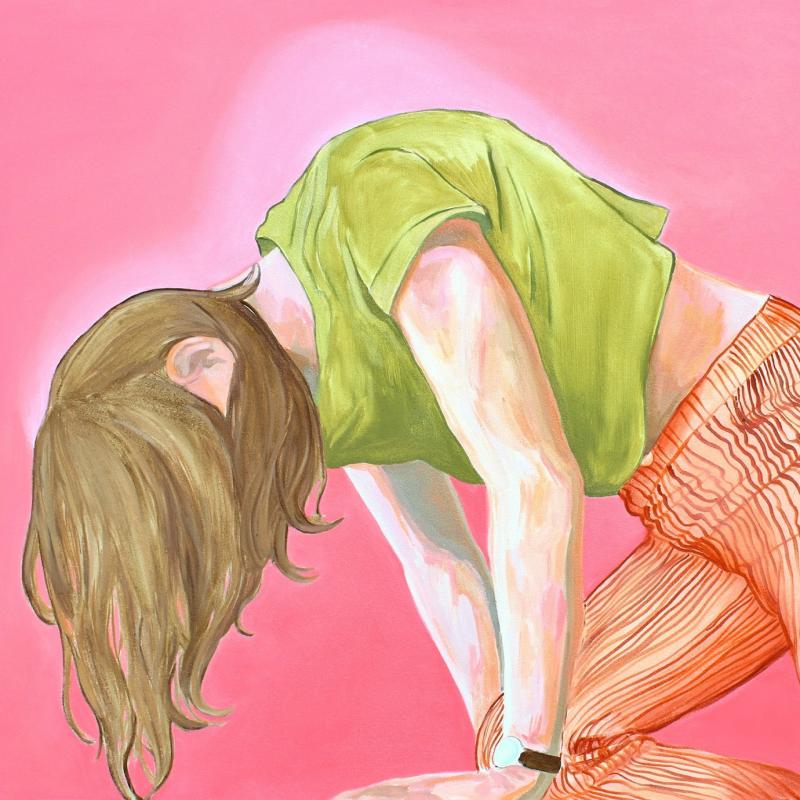Ylösnousemus, 80 x 110 cm, öljy kankaalle, 2024