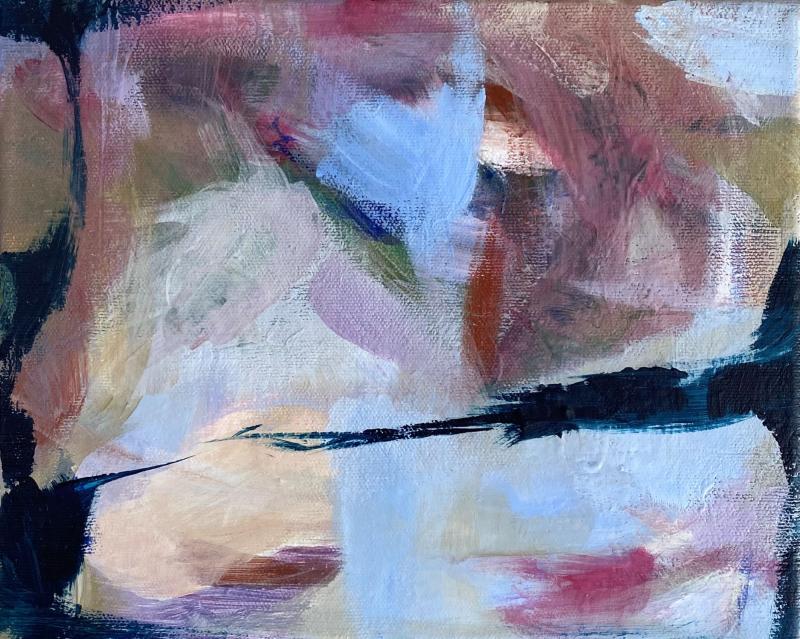 Aino Mikkonen, Muistoja(2025), akryyli, 20x25cm