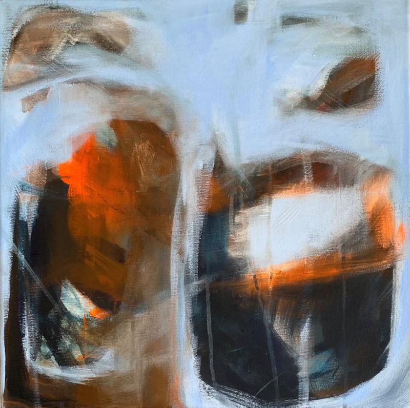 Aino Mikkonen, Lohdutus(2025), akryyli, 50x50cm