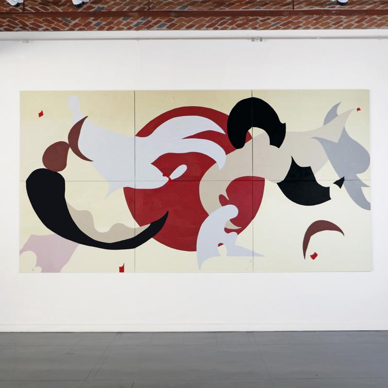 Jennfer Lipkin, "Ever Transmutingl", olja på canvas, 2024, Jennifer Lipkin