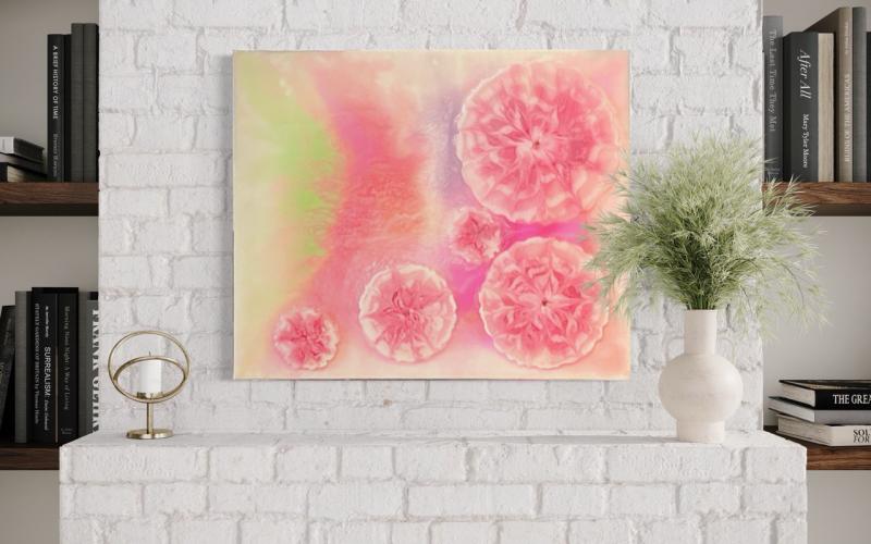 Blossom garden 50 x 60 (Resin painting)