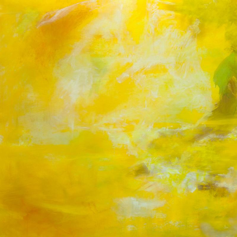 Tiina Herttua: Nouseeko aurinko idästä vai lännestä? Öljymaalaus, 120x150 cm, 2021. Kuvaaja Tiina Herttua