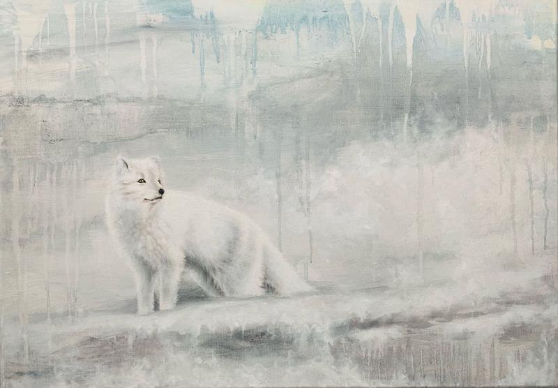 Maaretta Krohn, Intuition, öljy / tempera, 50x70, 2023