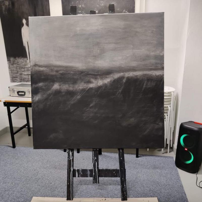 Sea, akryyli kankaalle