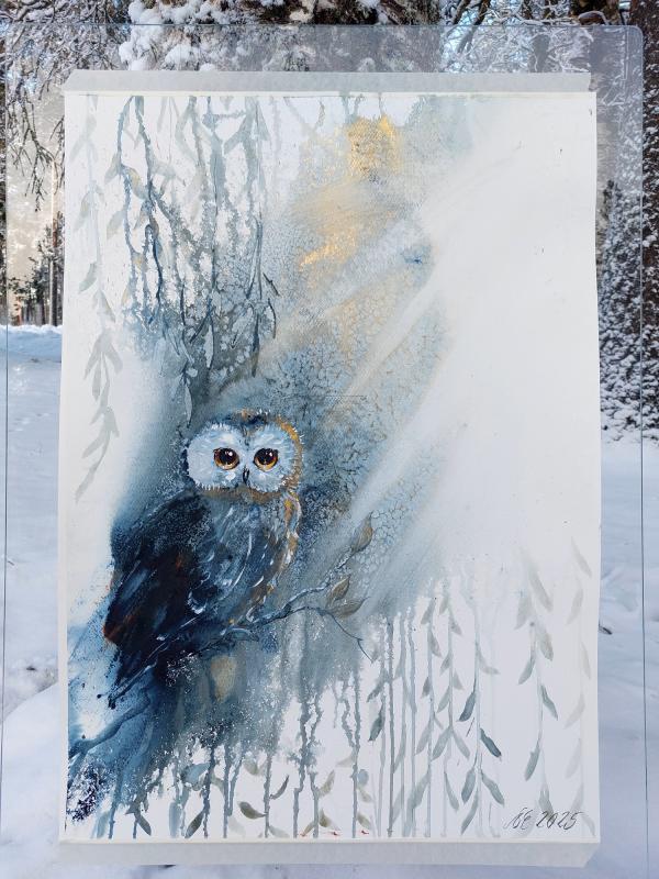 The sun shone on me, watercolor, 50 x 70cm, 2025