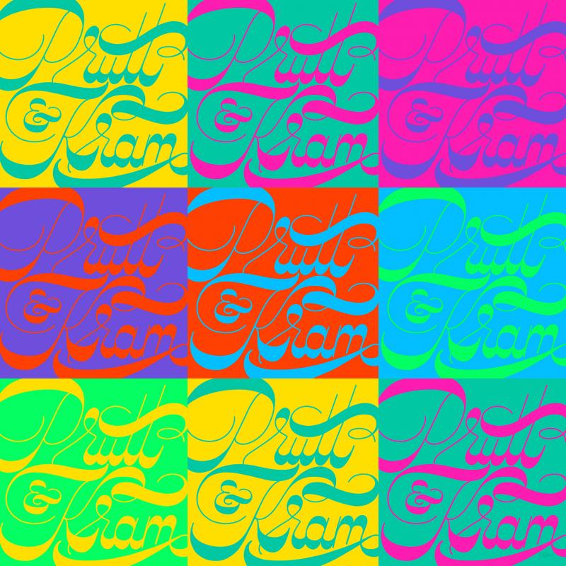 Sofie Björkgren-Näse, Prutt&Kram, digital lettering, 2024