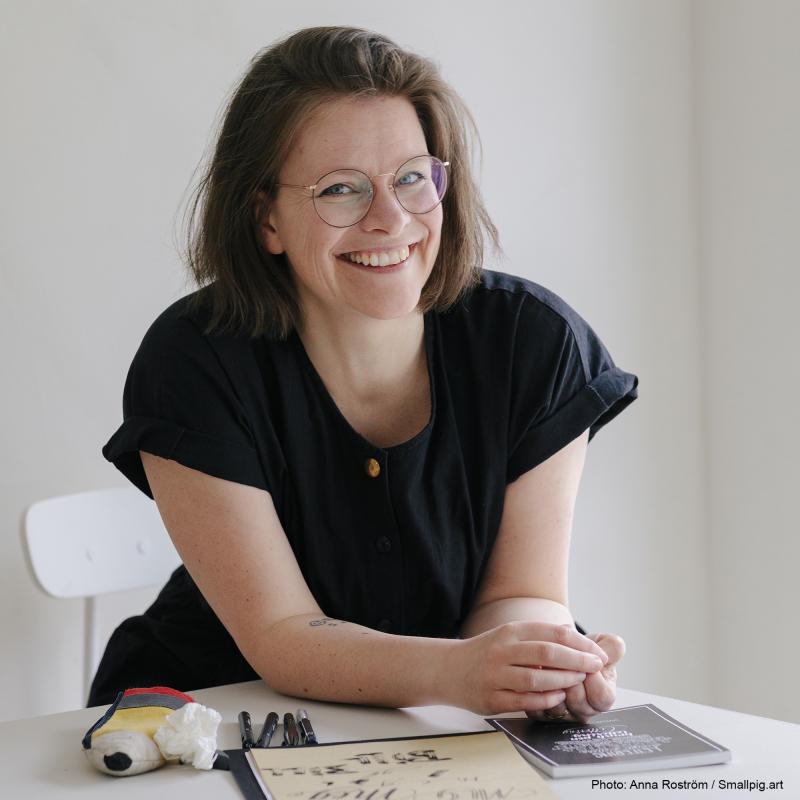 Sofie Björkgren-Näse, fotograf Anna Roström/Smallpig.art