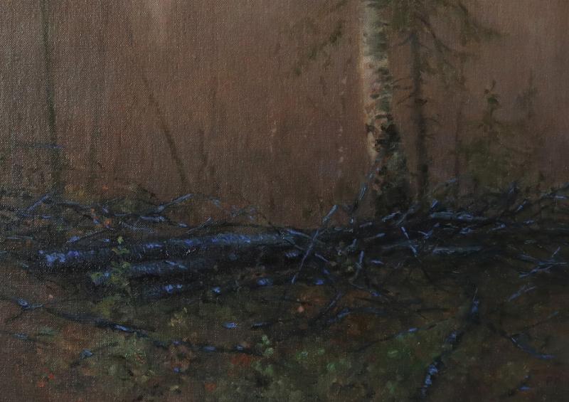 Risukasa, 2025, 26 x 43 cm, öljy kankaalle
Högen med kvistar, 2025, Storlek 26 x 43 cm, olja på duk
Pile of twigs, 2025, 26 x 43 cm, oil on canvas