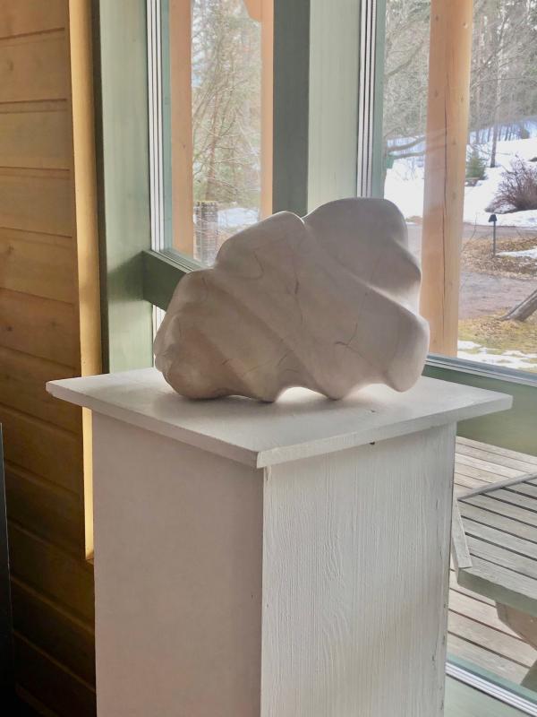 Mitt slutarbete i Snellman högskolan 2023, täljsten höjd 30 cm , bredd 40 cm. Såld till privatkollektion i Helsingfors