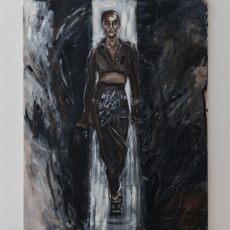 Stay with me, (2026) akryylimaalaus, 60x80cm, Emilia Koskelo