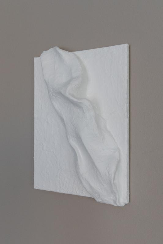 Beautiful thought, (2026) tekstuurinen teos, sekatekniikka, 33x42cm, Emilia Koskelo