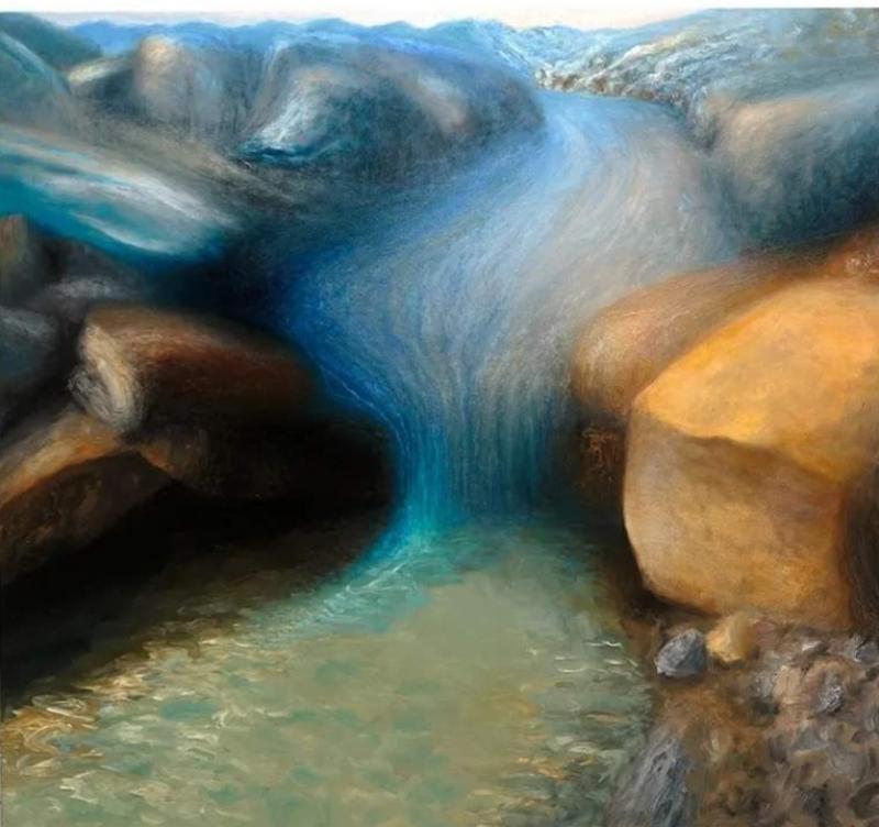 Vapautunut Jäästään, öljy/akryyli,110/120cm,2024