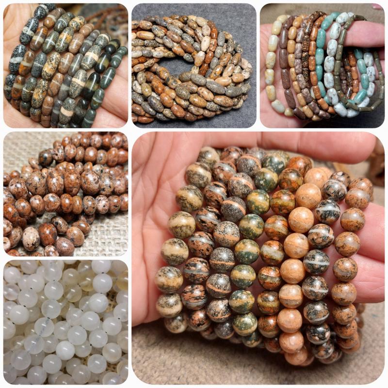 Unika pärlor som jag slipat av vanliga Finländska stenar 