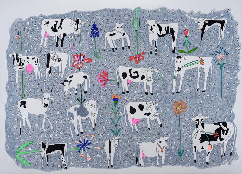 THE SACRED MEADOW
50x70cm
fineliner and pencil on paper
2025 Sofia




