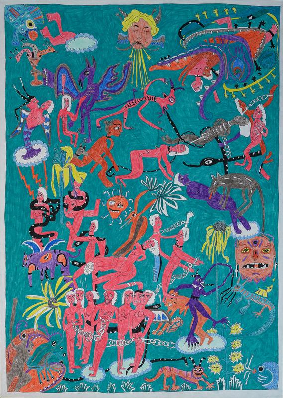 THE CYCLE 
70x50cm
fineliner and pencil on paper
2025 Sofia