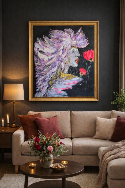 Harmonia 50x70 Akryyli kankaalle 2005 Katja Elina 