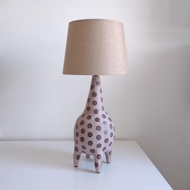 keraaminen valaisin, käsinrakennettu 2024