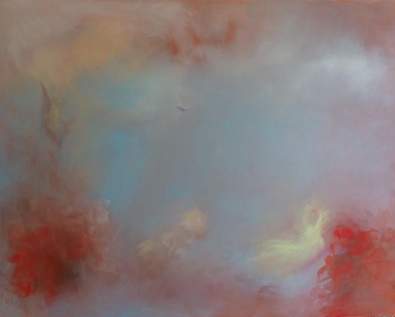 Elina Melgin, 2025, Taivaallinen, 80 x 100 cm, öljy kankaalle