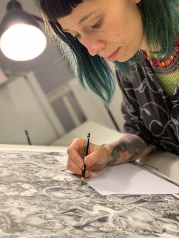 Amanda Chanfreau at work 