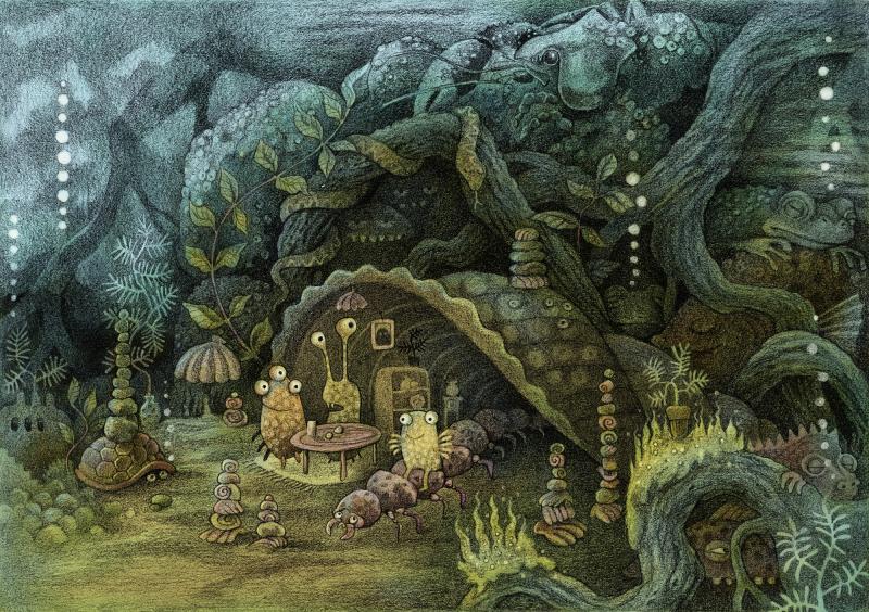  Träsket/the swamp, illustration A2, 2023