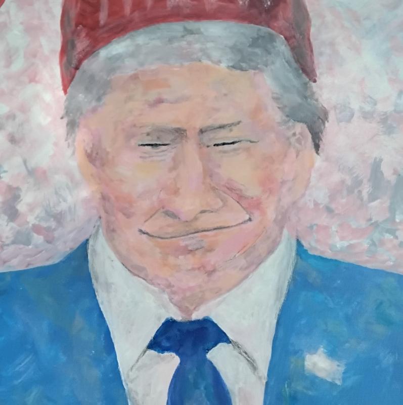  Rump is resident, akryyli, akryl, acryl. 2025