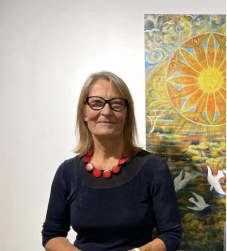 Tarja Seewald, työhuoneella 2024