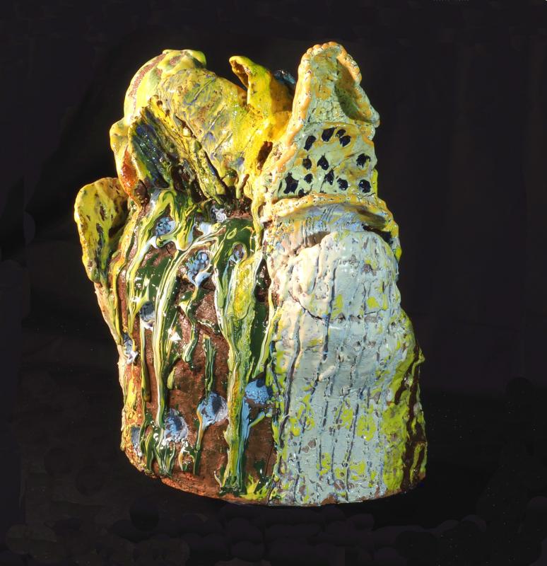 Korteaava, keramiikkabeistos, 2024, 47x40 cm