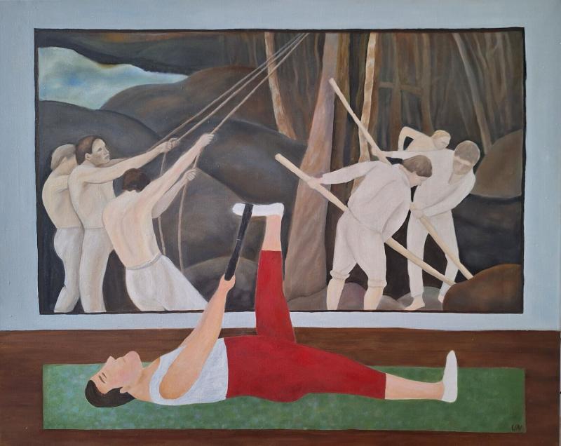 Catrpet #8, 100x80, Oil on canvas, 2025